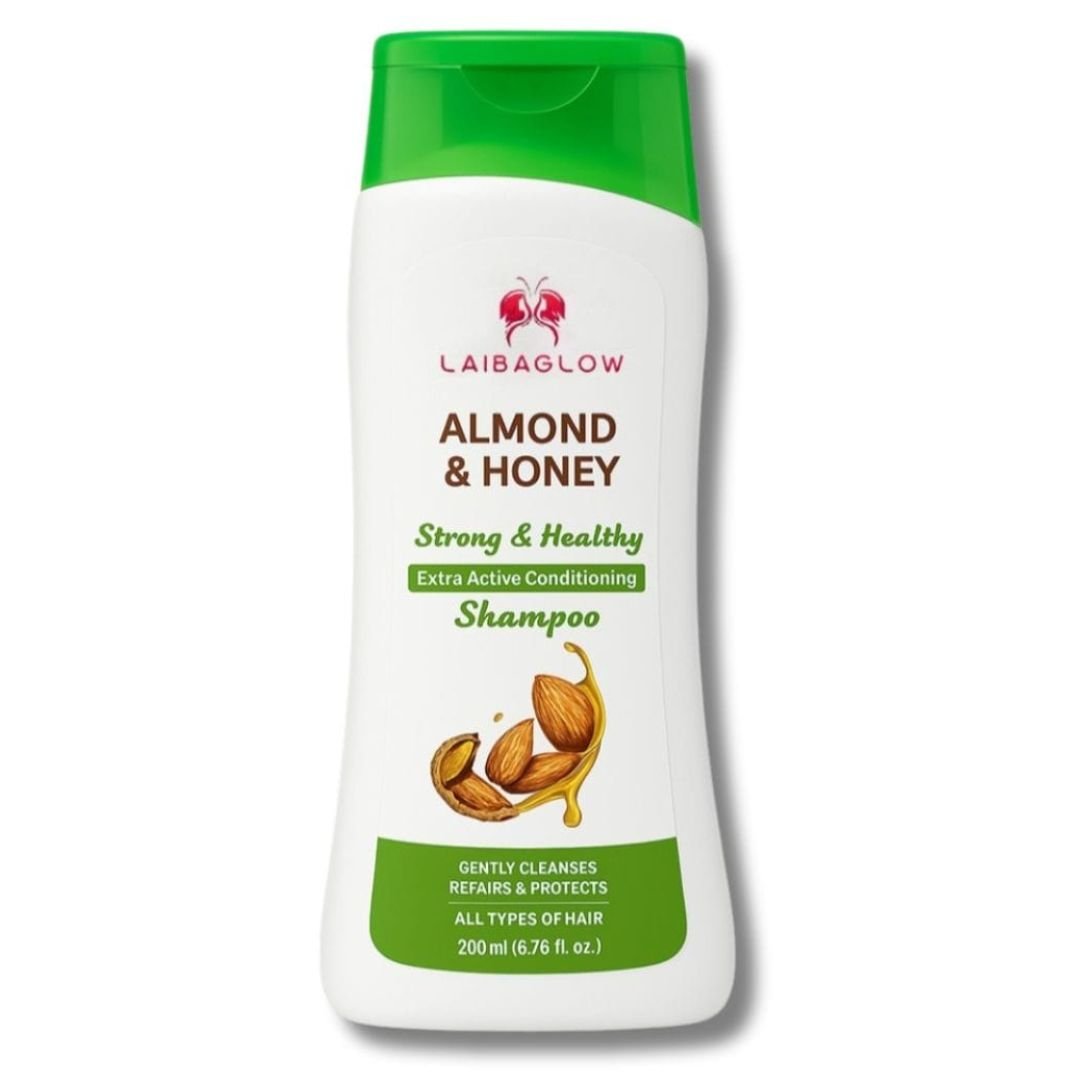 Laibaglow Best Almond & Honey Shampoo for Strong & Healthy Hair